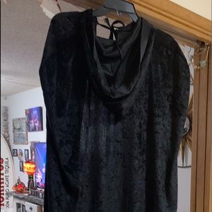 Black cape with hood